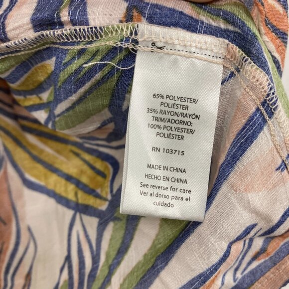 New Zac & Rachel XL Colorful Lace Detail Square Neck Cottgecore Feminine Blouse - Picture 7 of 10